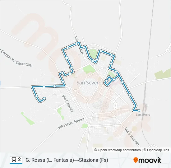 2 Bus Line Map