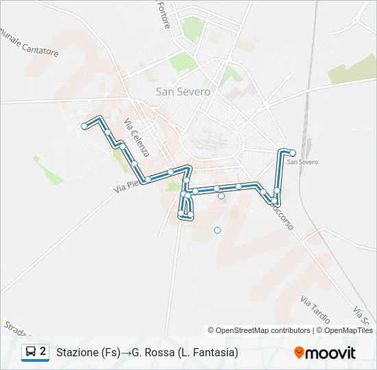 2 Bus Line Map
