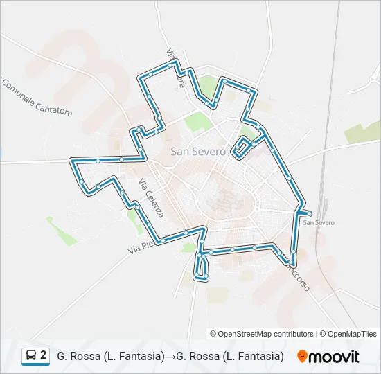 2 Bus Line Map