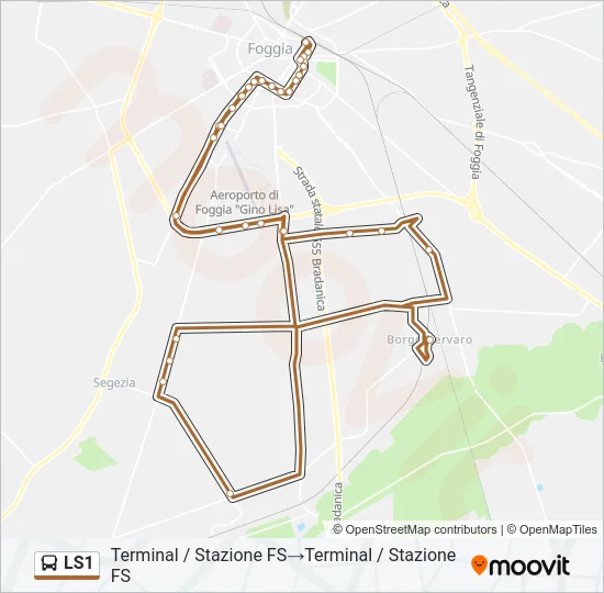 LS1 Bus Line Map