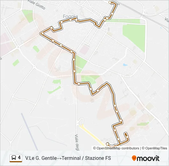 4 Bus Line Map