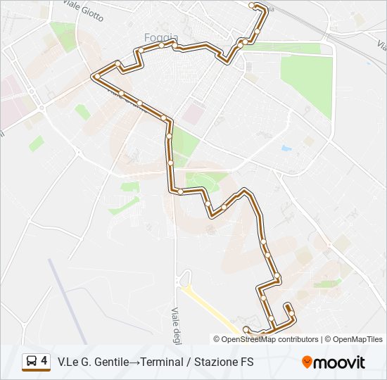 4 bus Line Map