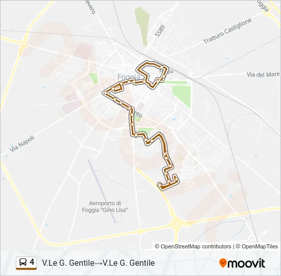 4 Bus Line Map