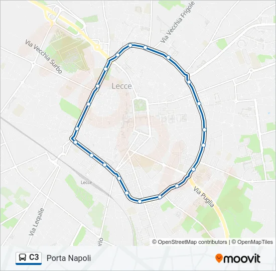 C3 Bus Line Map