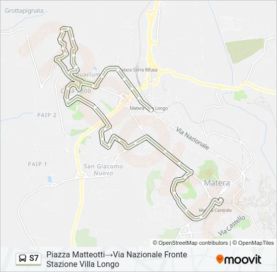 S7 Bus Line Map