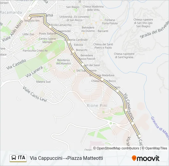ITA Bus Line Map