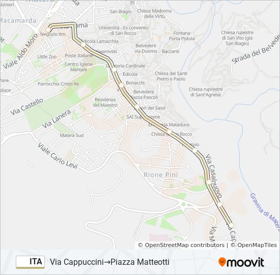 ITA bus Line Map