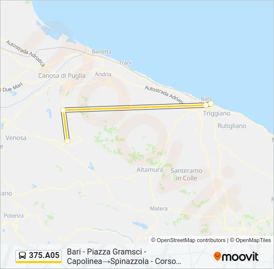 375.A05 Bus Line Map