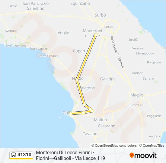 41310 Bus Line Map