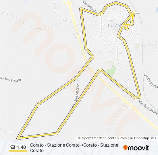 1.40 bus Line Map