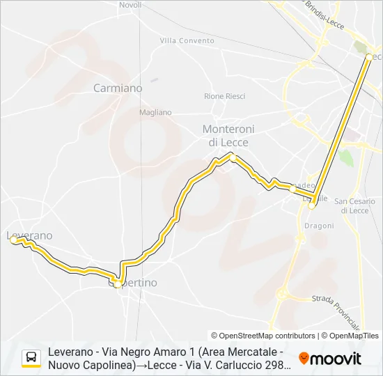 21111 - SPERIMENTALE Bus Line Map