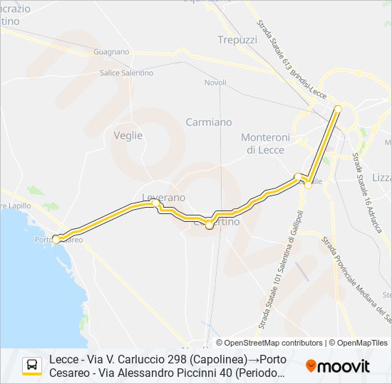 21114B - SPERIMENTALE bus Line Map