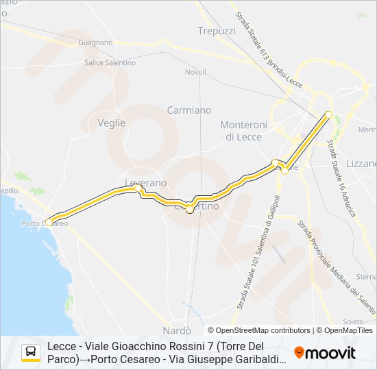 21114A - SPERIMENTALE Bus Line Map