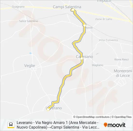 2262 -1 - SPERIMENTALE Bus Line Map