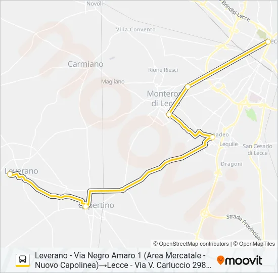 2117BS - SPERIMENTALE Bus Line Map