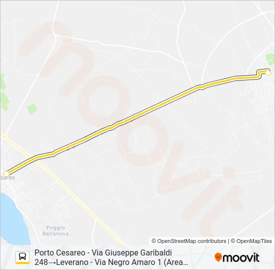 21123 - SPERIMENTALE Bus Line Map
