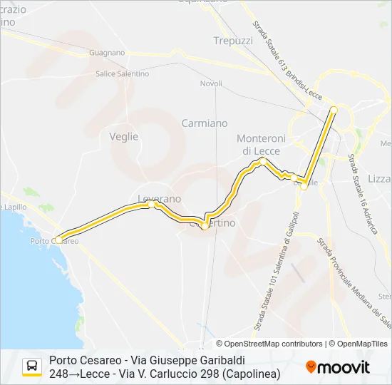 21115SA - SPERIMENTALE Bus Line Map