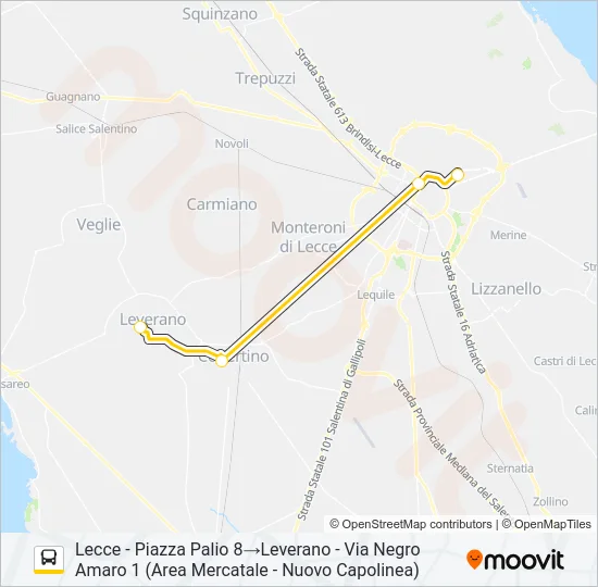 21114S - SPERIMENTALE Bus Line Map