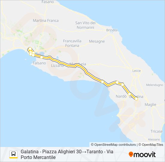 0551 - SPERIMENTALE bus Line Map