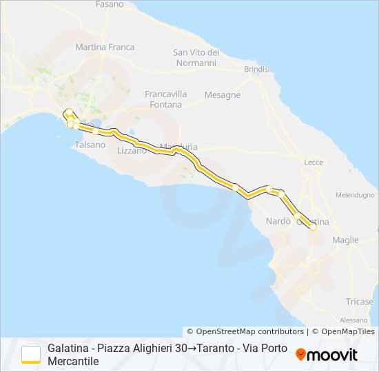 0551 - SPERIMENTALE bus Line Map