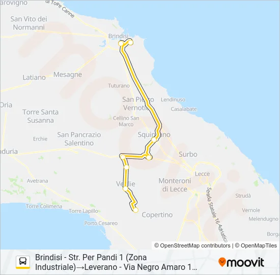 10310 - 1 - SPERIMENTALE Bus Line Map