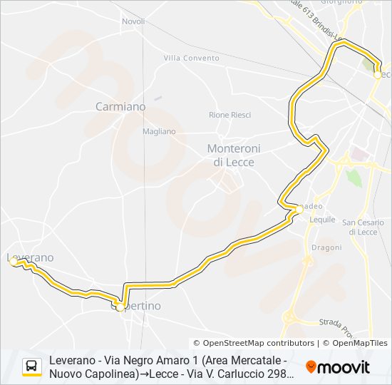 2115B - SPERIMENTALE bus Line Map