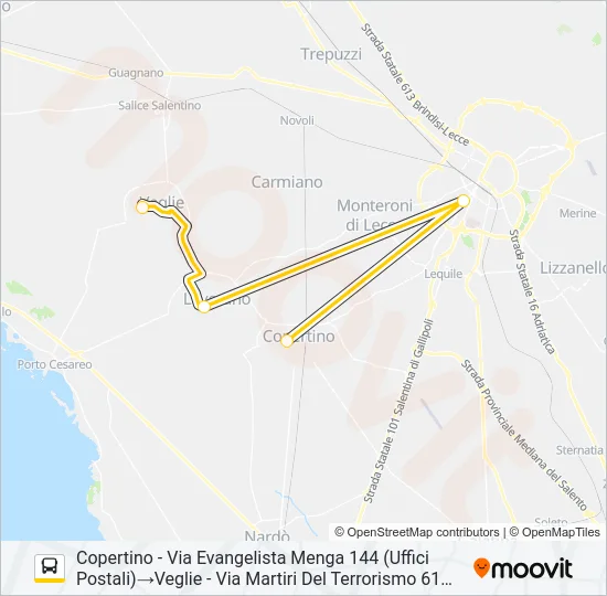 21112G - SPERIMENTALE Bus Line Map