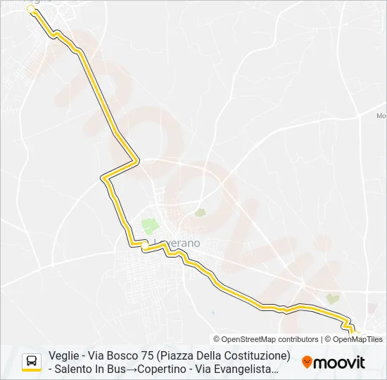2117DA - SPERIMENTALE Bus Line Map
