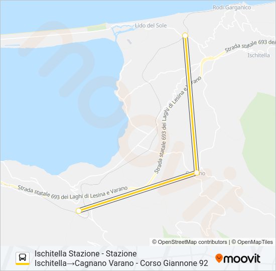 966A-I22 Bus Line Map