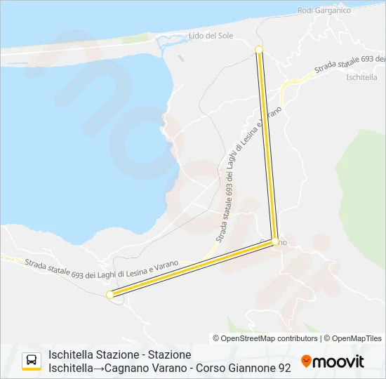 966A-I22 Bus Line Map