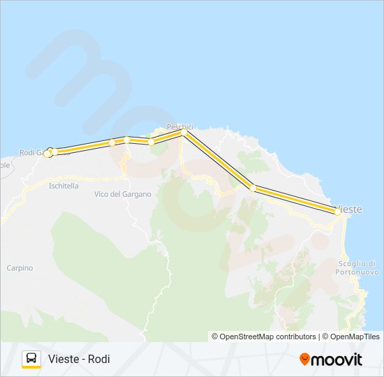 967A-I22 Bus Line Map