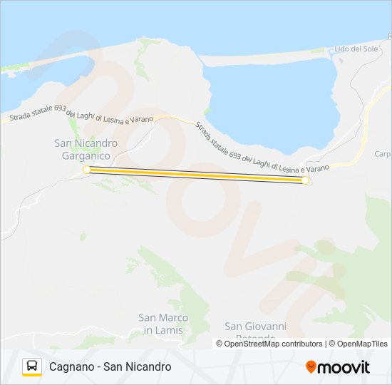 970A-I22 Bus Line Map
