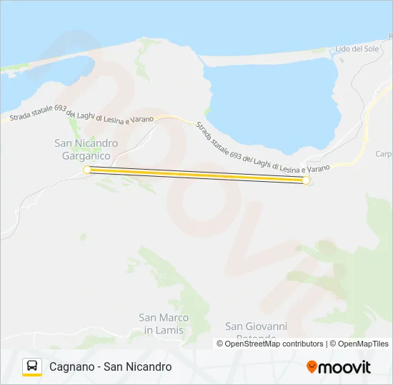 970A-I22 Bus Line Map