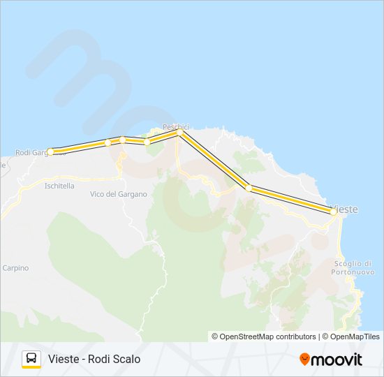 976A-I22 Bus Line Map