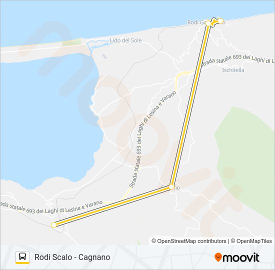 984A-I22 Bus Line Map