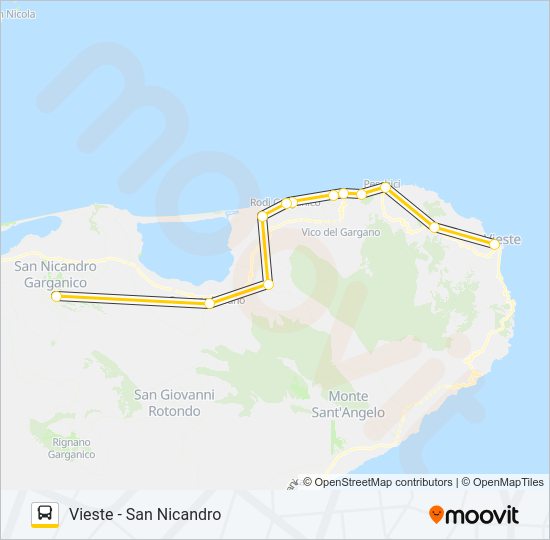 987A-I22 Bus Line Map
