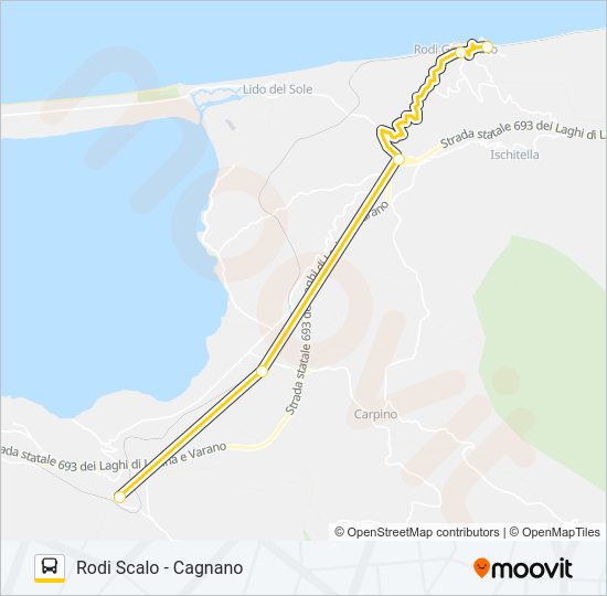 992A-I22 Bus Line Map
