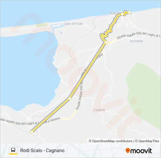 992A-I22 Bus Line Map