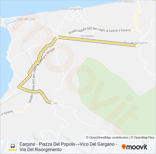 992R-I22 Bus Line Map