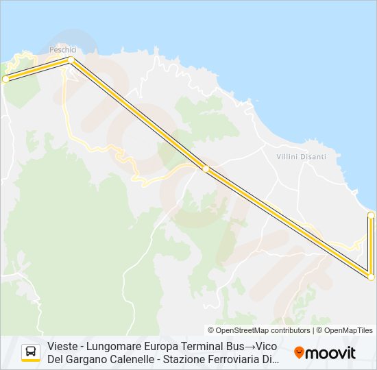 1001A-I22 Bus Line Map