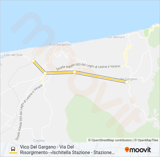 1014A-I22 Bus Line Map