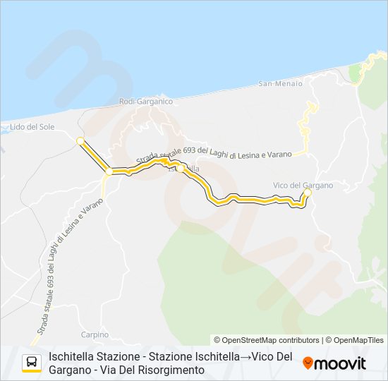 1018R-I22 Bus Line Map