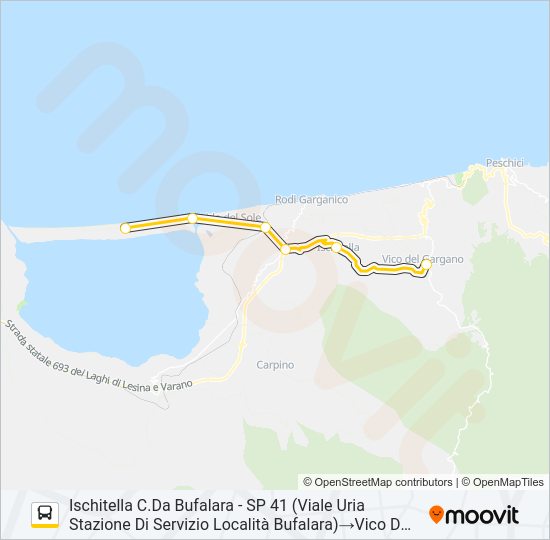 1021R-I22 Bus Line Map