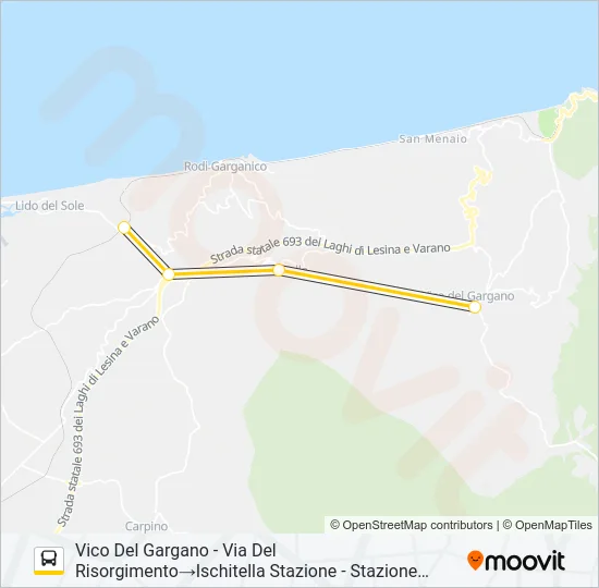 1024A-I22 Bus Line Map