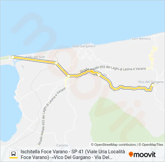 1027R-I22 Bus Line Map