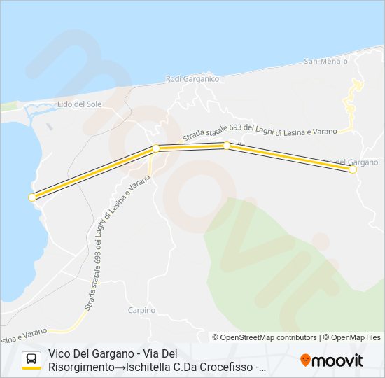 1028A-I22 Bus Line Map