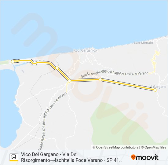 1029A-I22 Bus Line Map