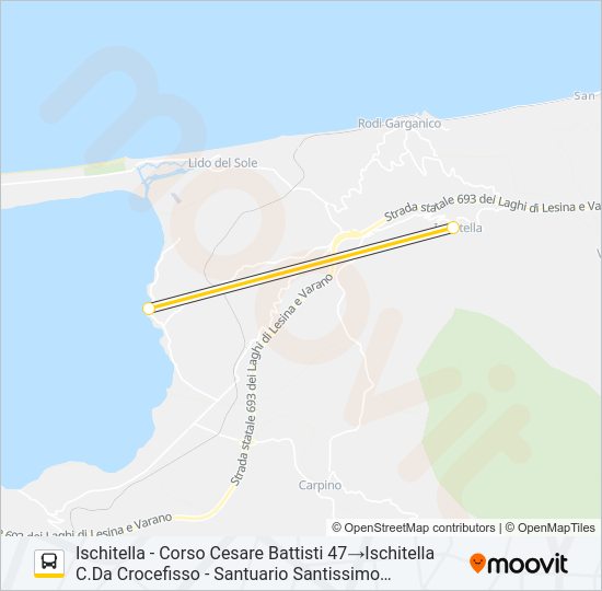 1031B-I22 Bus Line Map