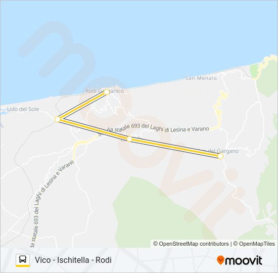 1042A-I22 Bus Line Map