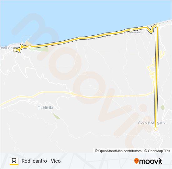 1043A-I22 Bus Line Map
